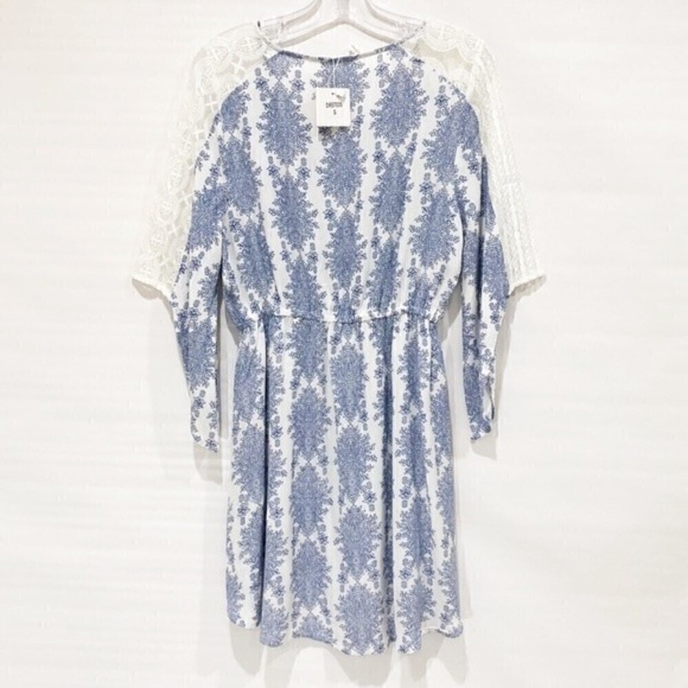 AVAILABLE‎ Paisley Dress Blue Prints Size Small - Picture 3 of 8